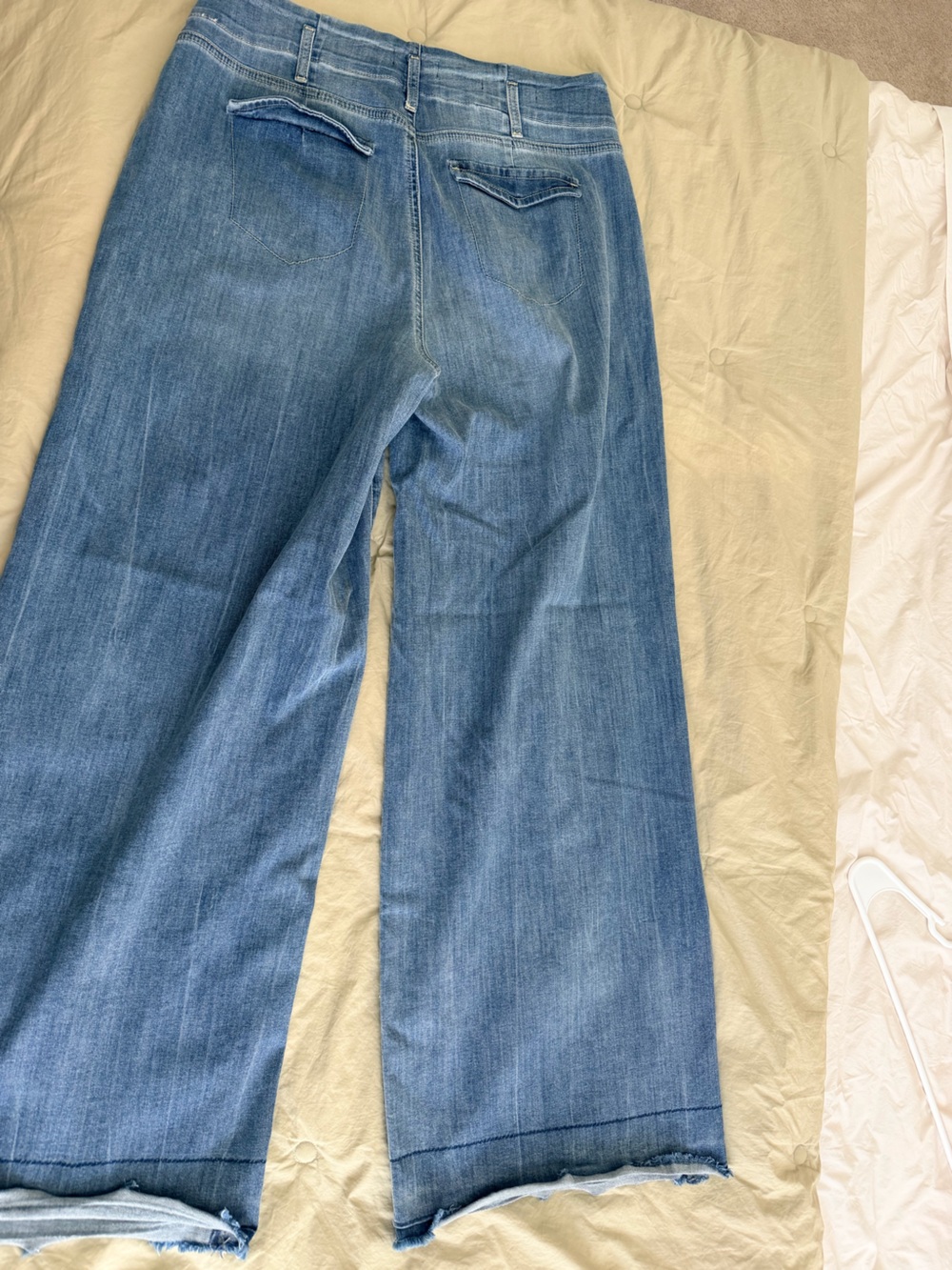 NYDJ Wide Leg Jeans in Medium Blue - Picture 6 of 7